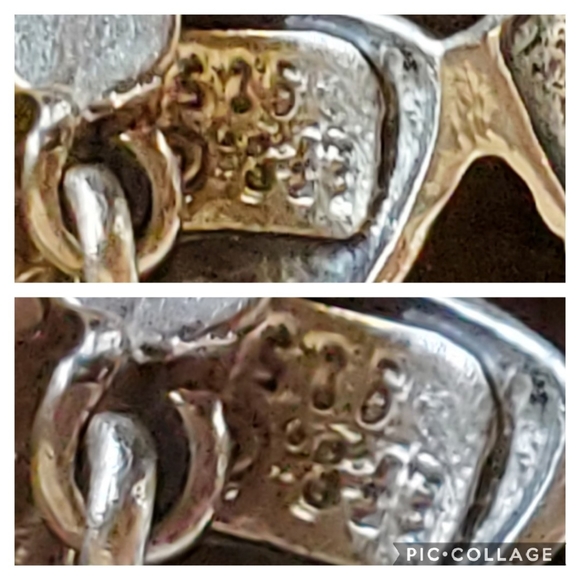 Vintage SOLID Sterling Silver (Best Friends/Sisters) Brooch - Picture 4 of 5